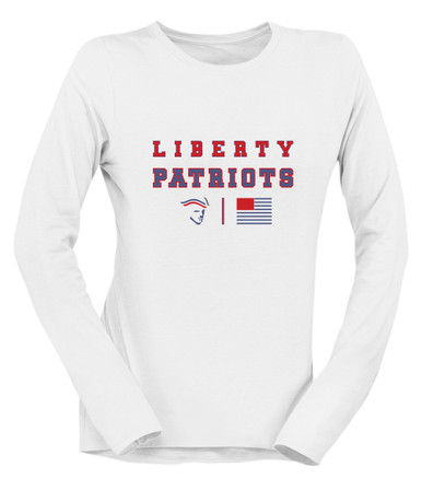 Liberty Patriots Spirit Flag Women's LS T-Shirt