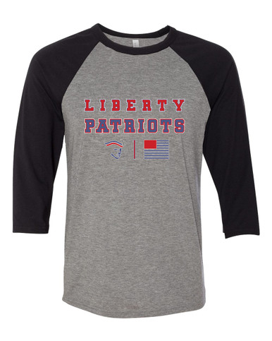 Liberty Patriots Spirit Flag Men's Baseball T-Shirt