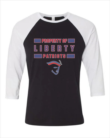 Liberty Patriots Property Of Women's Baseball T-Shirt