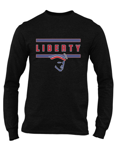 Liberty Patriots Mascot #4 Men's LS T-Shirt