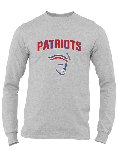 Liberty Patriots Mascot #6 Men's LS T-Shirt