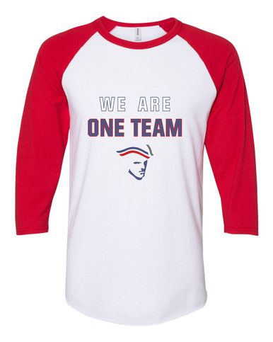 Liberty Patriots We Are One Team Men's Baseball T-Shirt