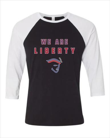 Liberty Patriots We Are Women's Baseball T-Shirt
