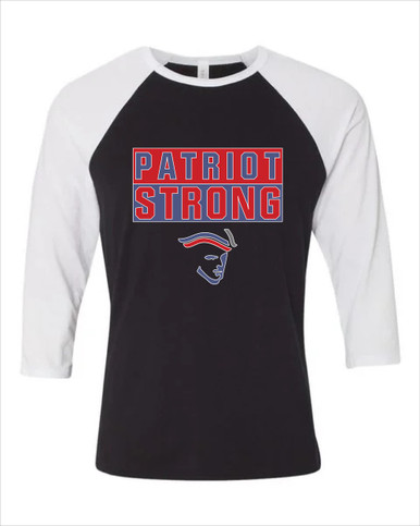 Liberty Patriots Strong #1 Men's Baseball T-Shirt