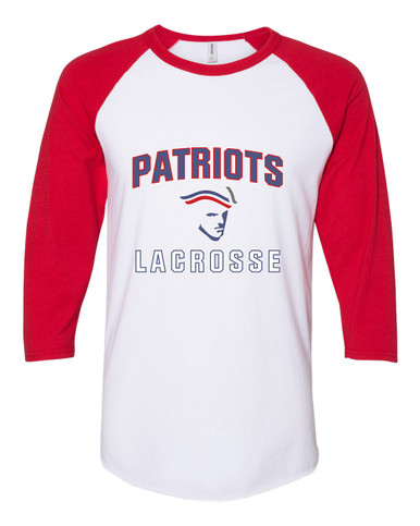 Liberty Patriots Lacrosse Men's Baseball T-Shirt