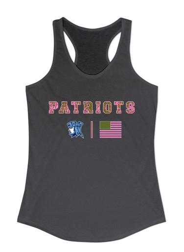 John Jay Patriots Pink Camo Flag Women's Tank Top