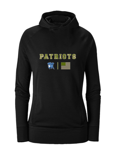 John Jay Patriots Camo Flag Women's Hoodie