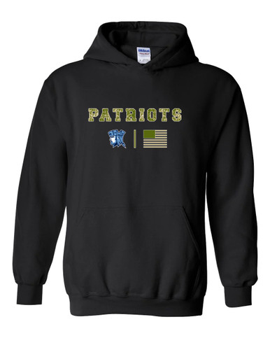 John Jay Patriots Camo Flag Men's Hoodie