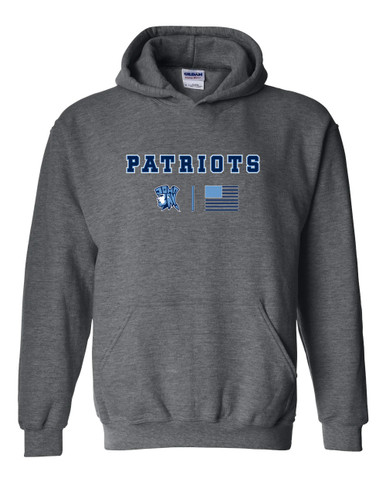 John Jay Patriots Team Colors Flag Men's Hoodie