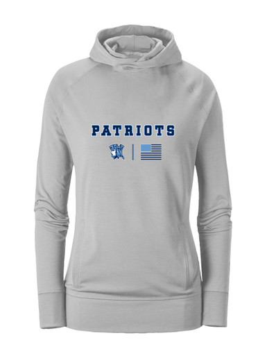 John Jay Patriots Team Colors Flag Women's Hoodie