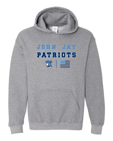 John Jay Patriots Spirit Flag Men's Hoodie