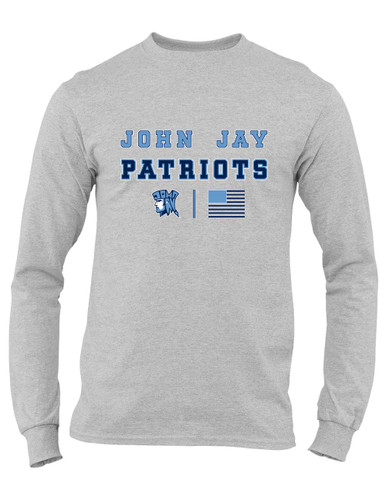 John Jay Patriots Spirit Flag Men's Premium LS T-Shirt