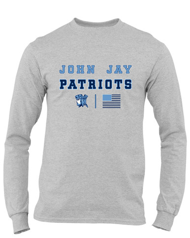 John Jay Patriots Spirit Flag Men's LS T-Shirt