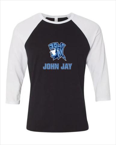 John Jay Patriots Mascot #2 Women's Baseball T-Shirt