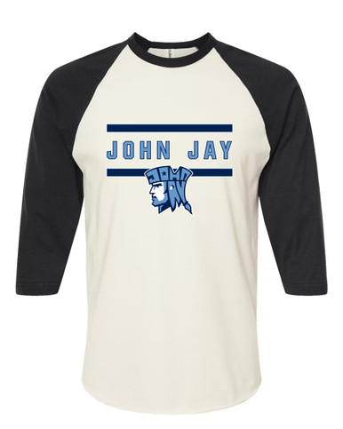 John Jay Patriots Mascot #4 Women's Baseball T-Shirt