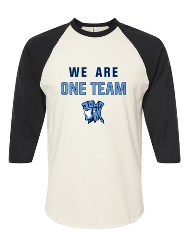 John Jay Patriots We Are One Team Women's Baseball T-Shirt