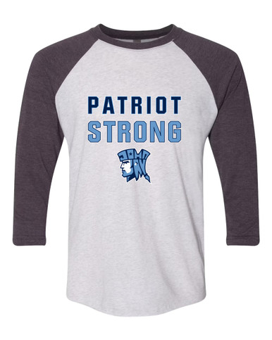 John Jay Patriots Strong #2 Men's Baseball T-Shirt