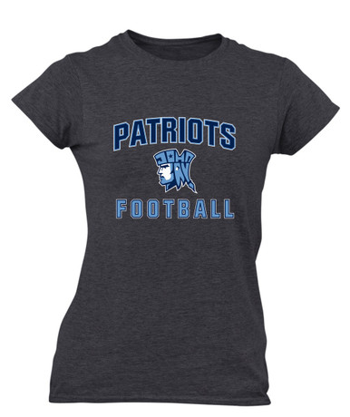 John Jay Patriots Football #1 Women's SS T-Shirt