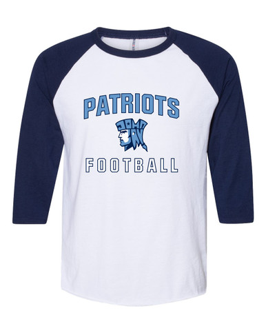 John Jay Patriots Football #1 Men's Baseball T-Shirt