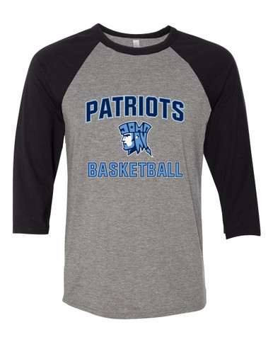John Jay Patriots Basketball #1 Men's Baseball T-Shirt