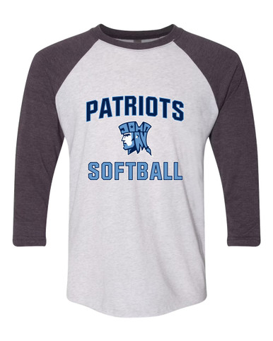 John Jay Patriots Softball #1 Women's Baseball T-Shirt
