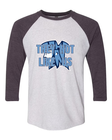 John Jay Patriots They Not Like Us #2 Women's Baseball T-Shirt