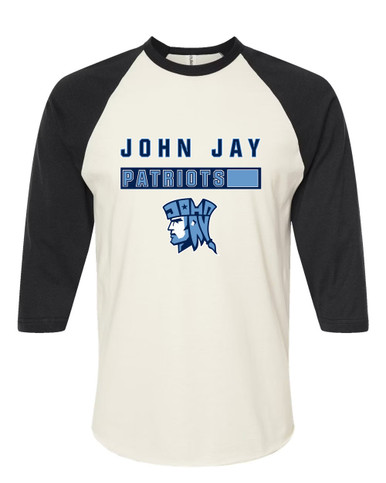 John Jay Patriots Mascot #7 Men's Baseball T-Shirt