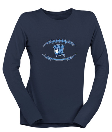 John Jay Patriots Football #3 Women's Premium LS T-Shirt