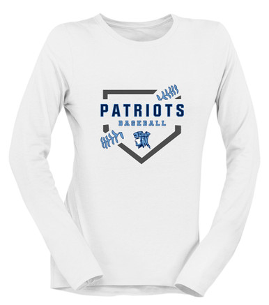 John Jay Patriots Baseball #2 Women's LS T-Shirt
