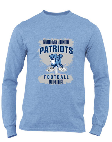 John Jay Patriots Football #6 Men's LS T-Shirt
