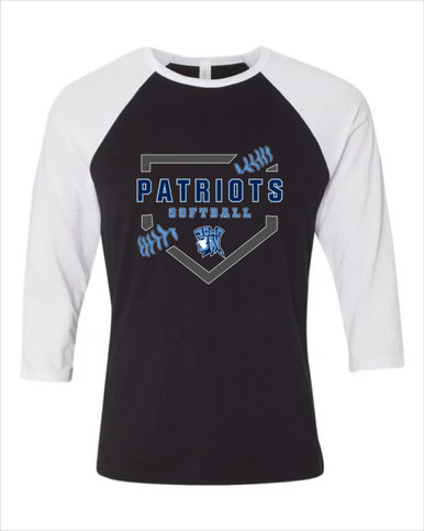 John Jay Patriots Softball #2 Women's Baseball T-Shirt