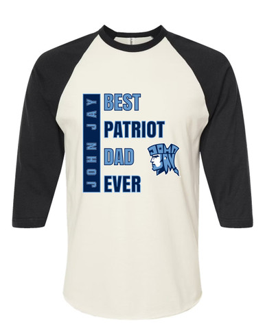 John Jay Patriots Best Patriot Dad Men's Baseball T-Shirt