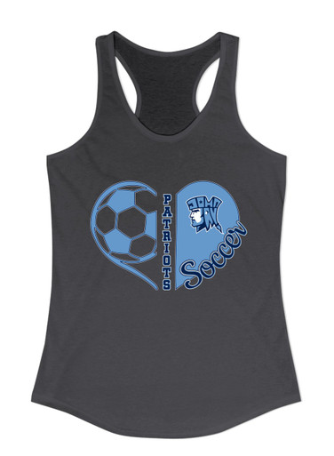 John Jay Patriots Heart Soccer Women's Tank Top