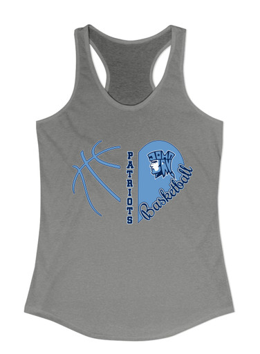 John Jay Patriots Heart Basketball Women's Tank Top