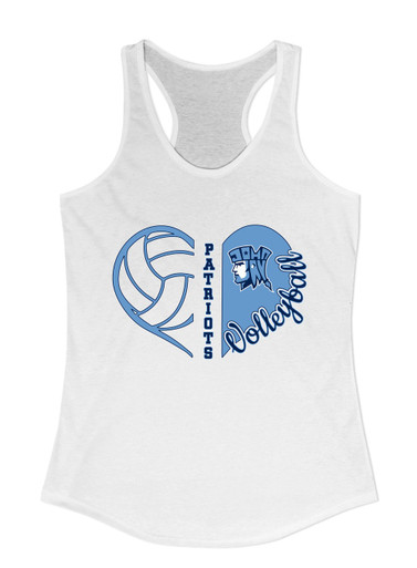 John Jay Patriots Heart Volleyball Women's Tank Top