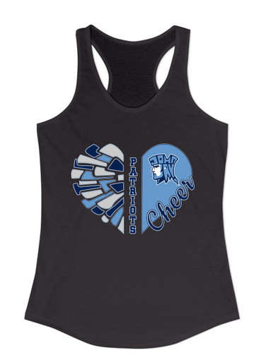John Jay Patriots Heart Cheer Women's Tank Top