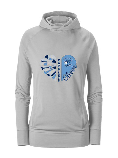 John Jay Patriots Heart Cheer Women's Hoodie