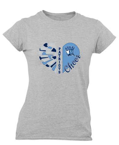 John Jay Patriots Heart Cheer Women's Premium SS T-Shirt