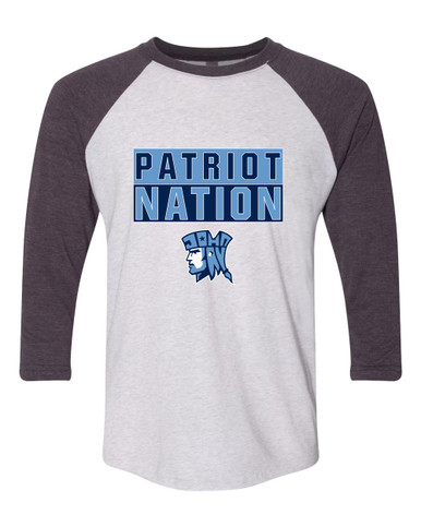 John Jay Patriots Nation #1 Women's Baseball T-Shirt