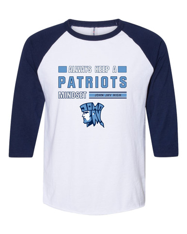John Jay Patriots Mindset Men's Baseball T-Shirt