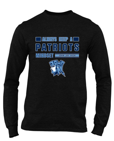 John Jay Patriots Mindset Men's LS T-Shirt