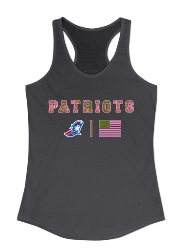 Jay County Patriots Pink Camo Flag Women's Tank Top