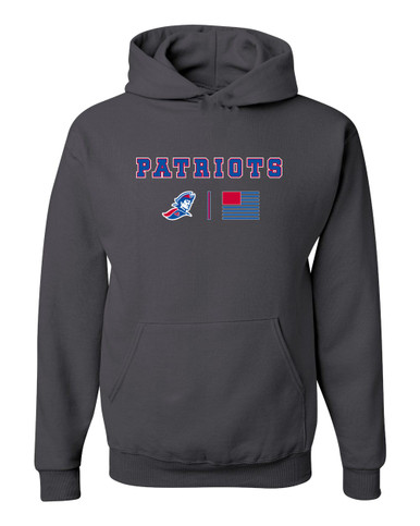 Jay County Patriots Team Colors Flag Men's Premium Hoodie