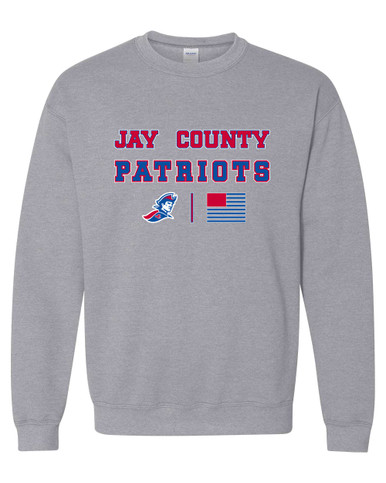 Jay County Patriots Spirit Flag Men's Sweatshirt