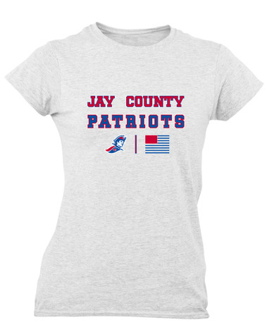 Jay County Patriots Spirit Flag Women's Premium SS T-Shirt