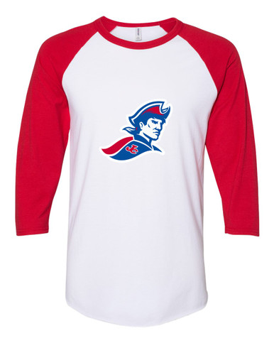 Jay County Patriots Mascot #1 Women's Baseball T-Shirt
