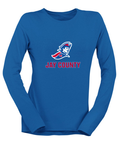 Jay County Patriots Mascot #2 Women's Premium LS T-Shirt
