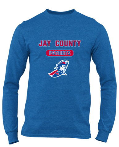 Jay County Patriots Mascot #3 Men's LS T-Shirt
