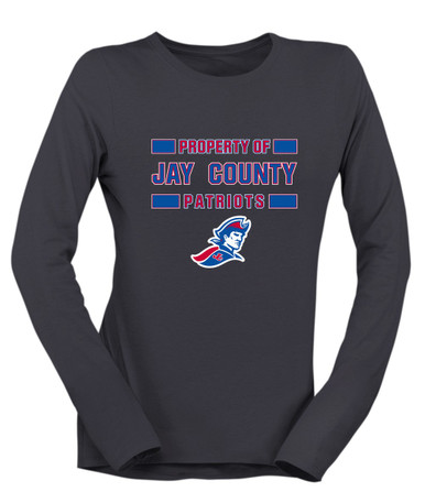Jay County Patriots Property Of Women's Premium LS T-Shirt