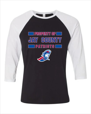Jay County Patriots Property Of Men's Baseball T-Shirt